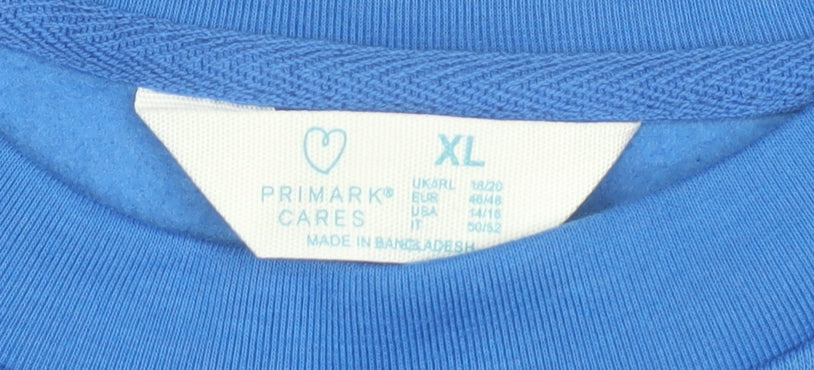 Primark Womens Blue XL Sweatshirt Missouri Graphic Pullover