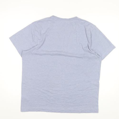 Pure Juice Men’s Grey Graphic Print Crew Neck T-Shirt Size L