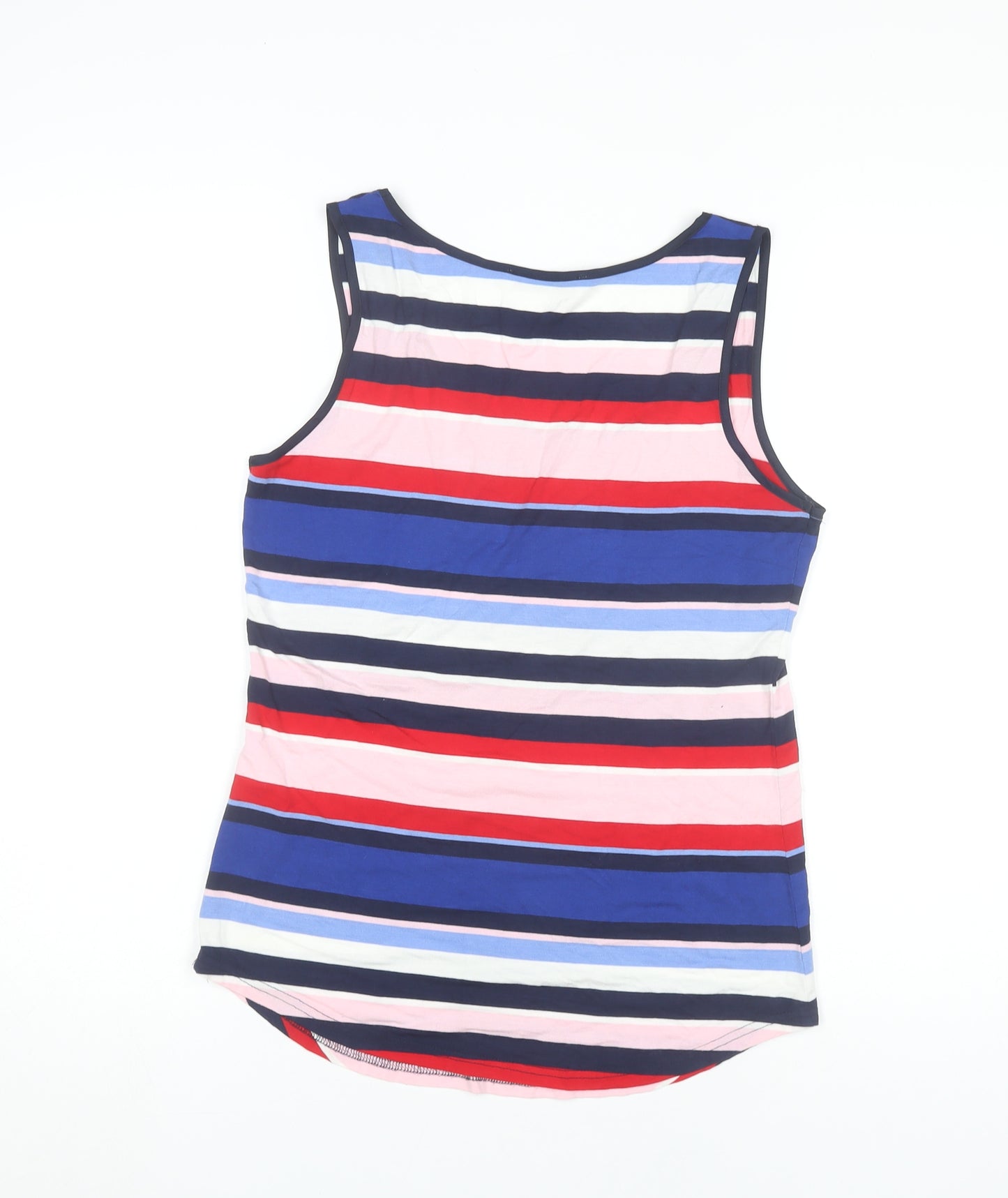 Oasis Womens Multicoloured Striped Tank Top S Scoop Neck