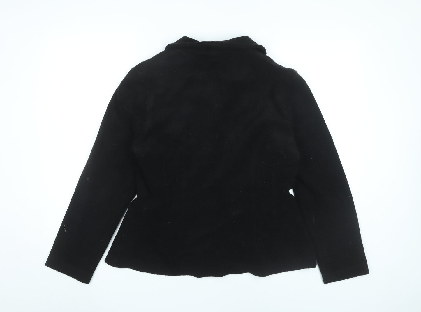 Vanilia Women’s Black Wool Blend Blazer Jacket Size 12