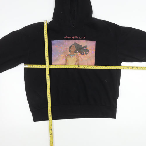Disney Cropp Womens Black Pocahontas Hoodie Pullover S