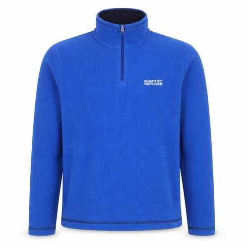 Regatta Mens Blue Small Pullover Fleece Sweatshirt 1/4 Zip Outdoor