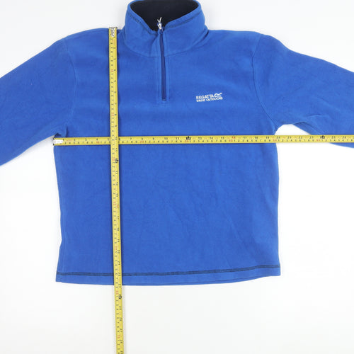 Regatta Mens Blue Small Pullover Fleece Sweatshirt 1/4 Zip Outdoor