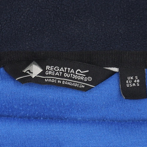 Regatta Mens Blue Small Pullover Fleece Sweatshirt 1/4 Zip Outdoor