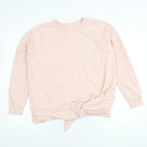 Next Women’s Pink Sweatshirt UK 10 Cotton Crew Neck Long Sleeve
