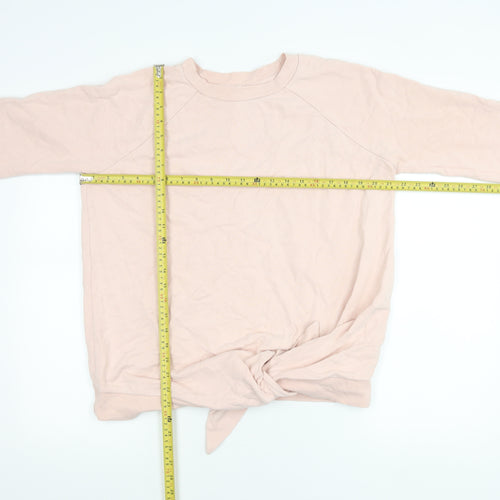 Next Women’s Pink Sweatshirt UK 10 Cotton Crew Neck Long Sleeve