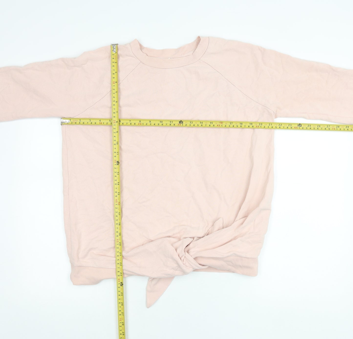 Next Women’s Pink Sweatshirt UK 10 Cotton Crew Neck Long Sleeve