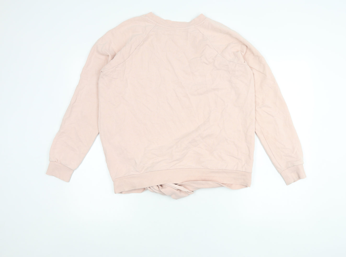 Next Women’s Pink Sweatshirt UK 10 Cotton Crew Neck Long Sleeve