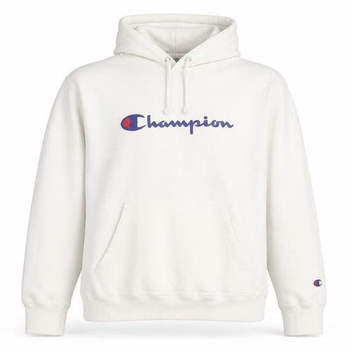 Champion Womens White Pullover Hoodie Small Logo Sports Casual