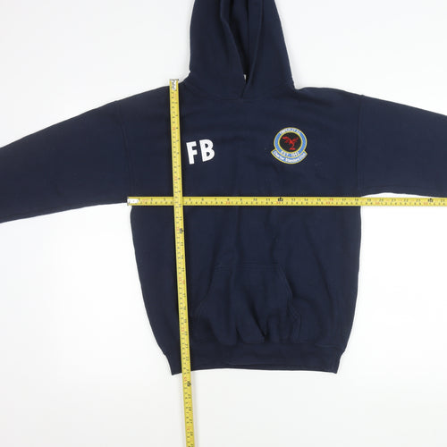 Gildan Boys XL Blue Pullover Hoodie Timperley FC Football Sportswear
