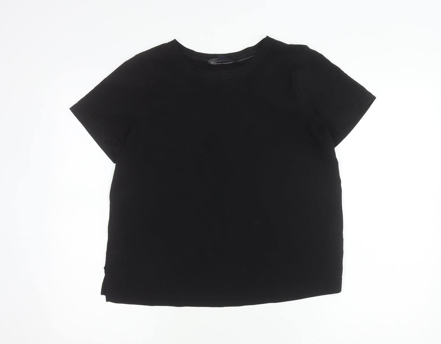 French Connection Women’s Black M Basic Short Sleeve T-Shirt