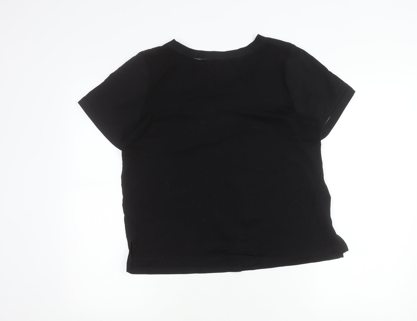 French Connection Women’s Black M Basic Short Sleeve T-Shirt