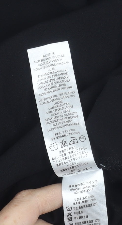 French Connection Women’s Black M Basic Short Sleeve T-Shirt