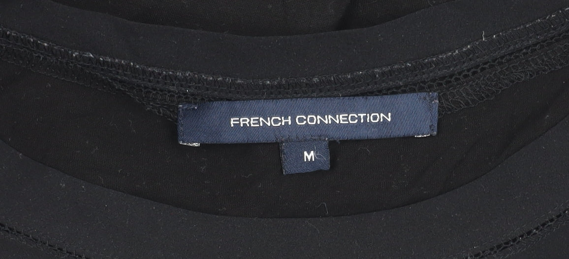 French Connection Women’s Black M Basic Short Sleeve T-Shirt