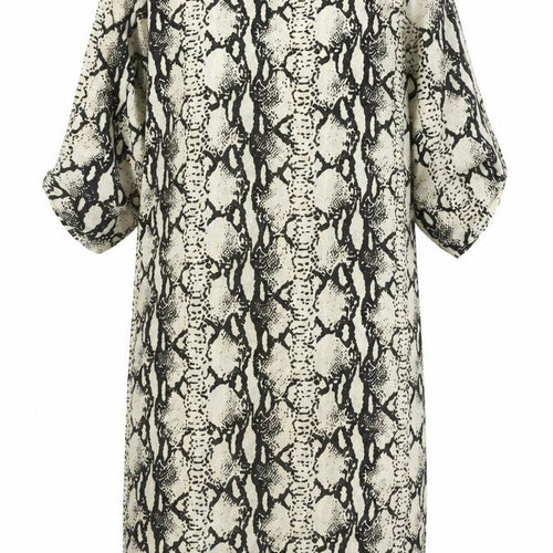 Dancing Leopard Women’s Black Beige Animal Print Shift Dress S