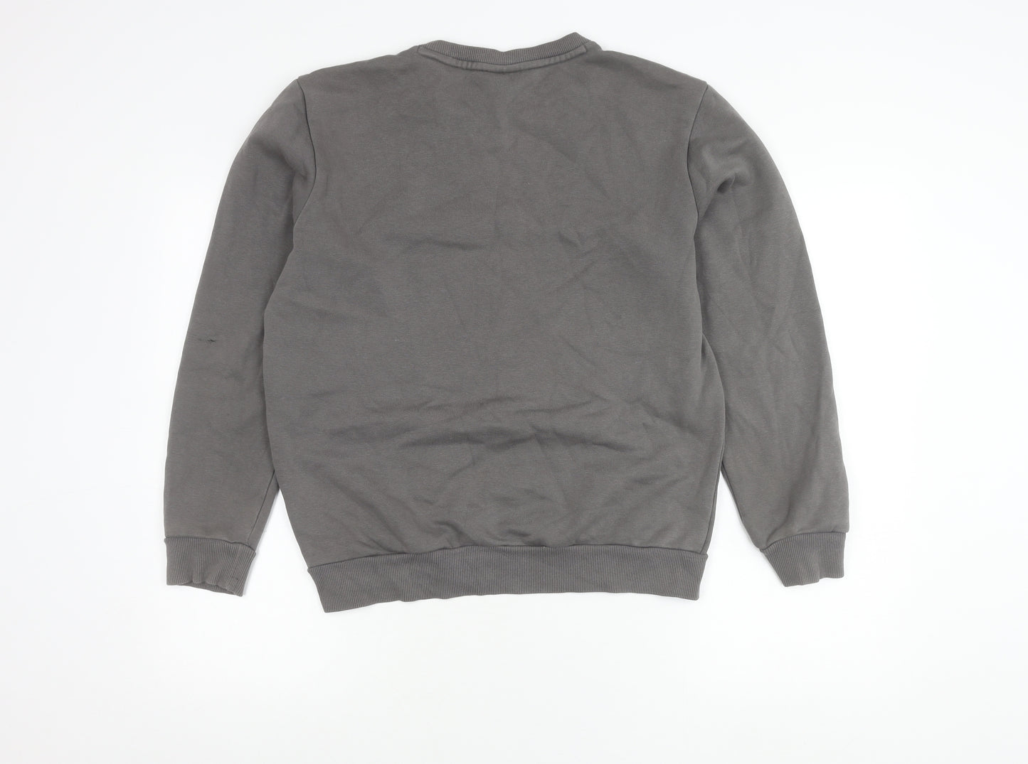 Puma Men’s Grey Small Sweatshirt Pullover Crew Neck Logo