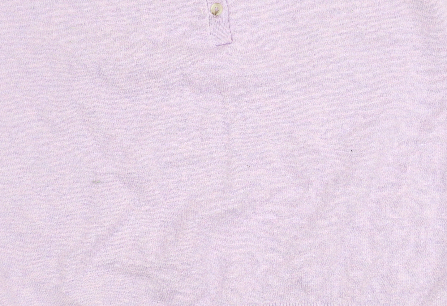 Marks and Spencer Womens Purple Henley Jumper M Long Sleeve Knit
