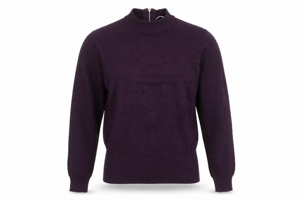 Linea Women’s Purple Mock Neck Full Zip Jumper Size S