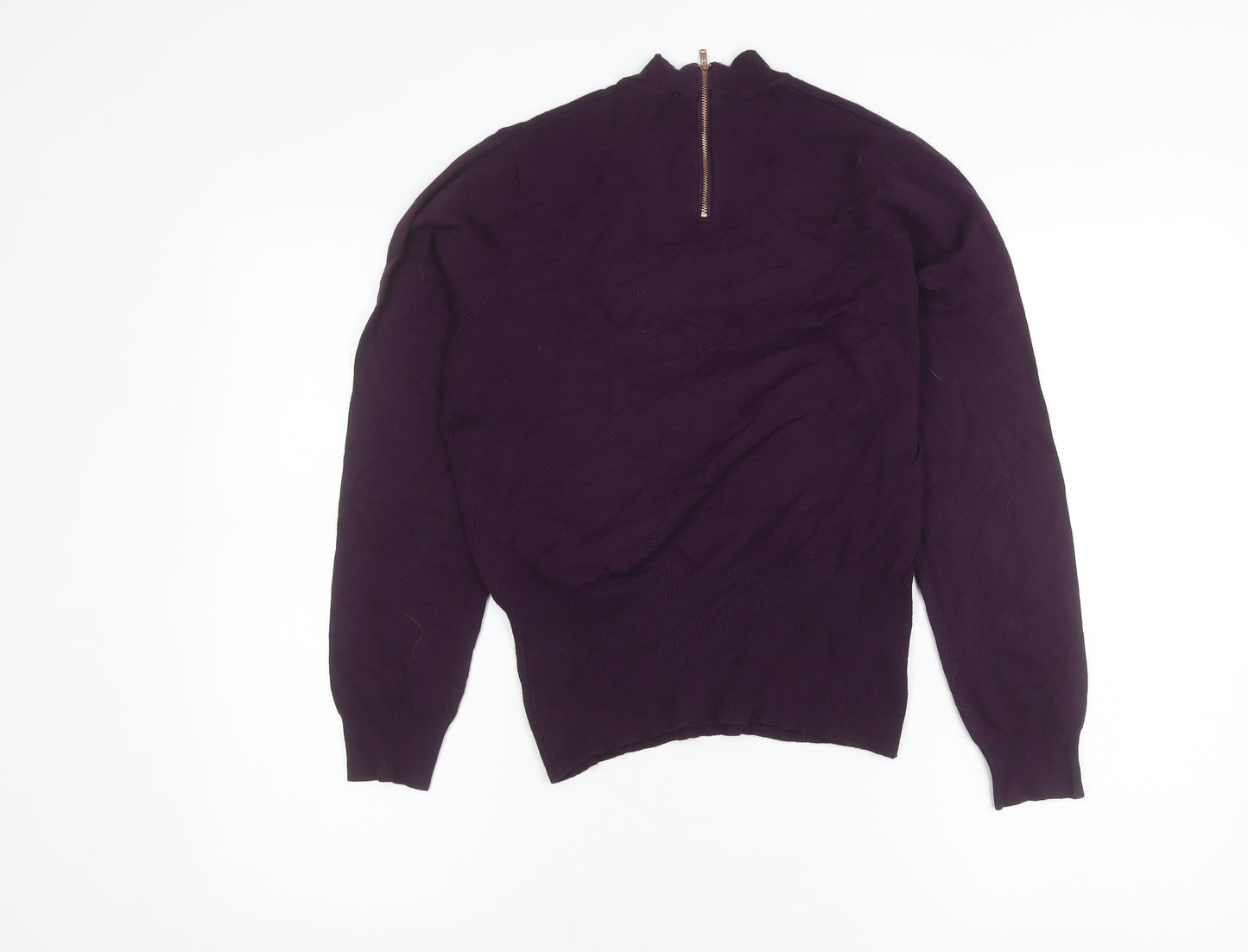 Linea Women’s Purple Mock Neck Full Zip Jumper Size S