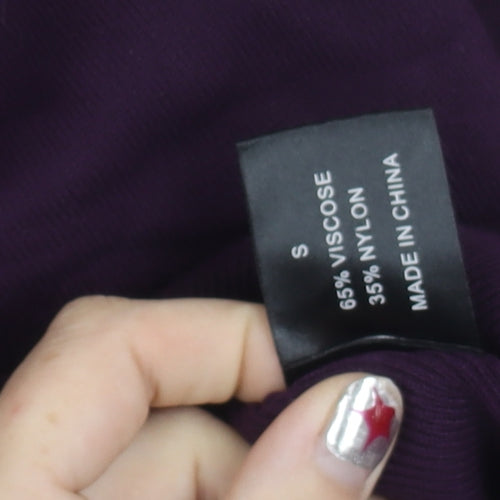 Linea Women’s Purple Mock Neck Full Zip Jumper Size S