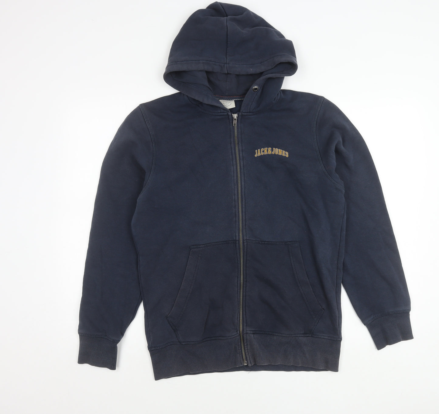 Jack & Jones Men's Blue Full Zip Hooded Jacket Size S