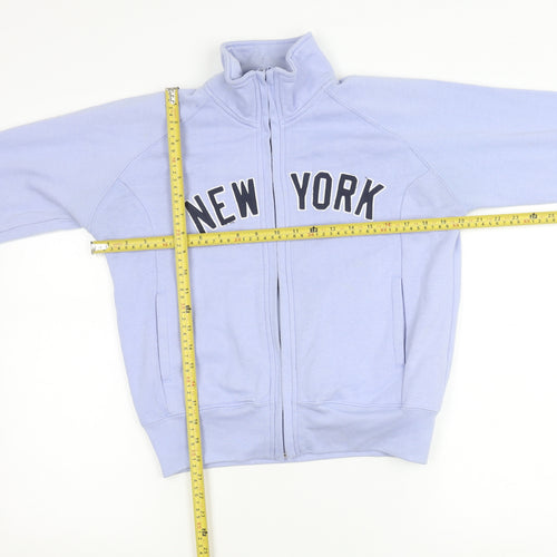 New York Girls Blue Track Jacket Size 14 Years Full Zip Casual Sportswear