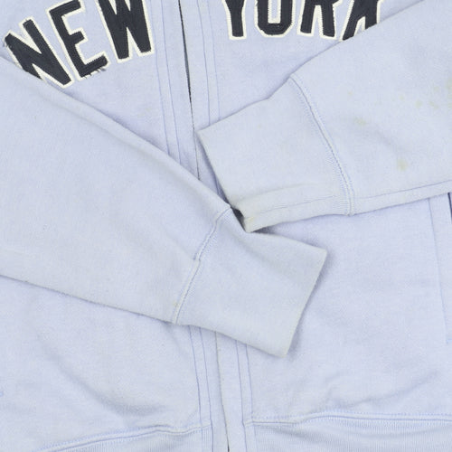 New York Girls Blue Track Jacket Size 14 Years Full Zip Casual Sportswear