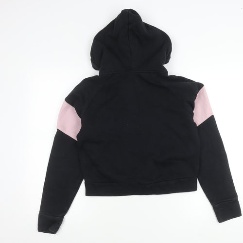 O’Neills Girls Black Hoodie Jacket 12 Years Cotton Blend Zip Up Casual