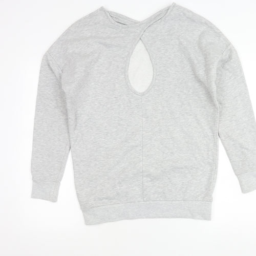 Michelle Keegan Women’s Grey Size 10 Pullover Sweatshirt Gym Quote