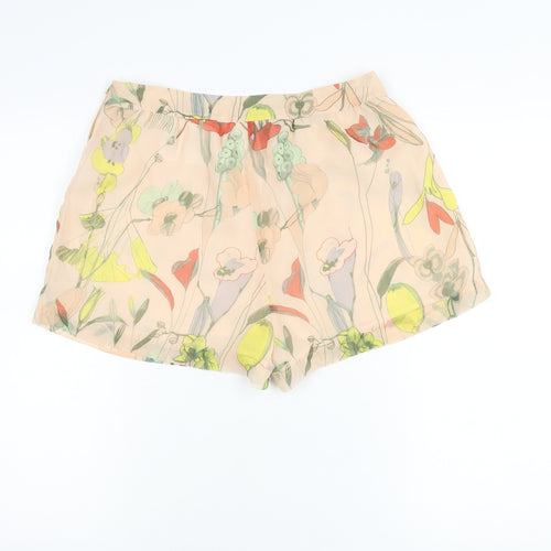 H&M Women’s Multicoloured Floral Culotte Shorts Size 10