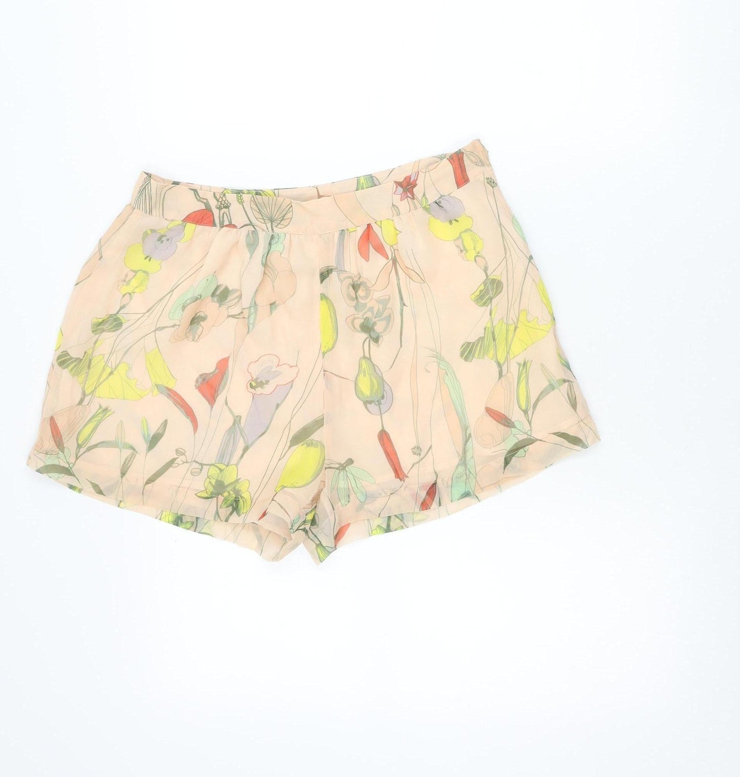 H&M Women’s Multicoloured Floral Culotte Shorts Size 10