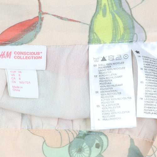 H&M Women’s Multicoloured Floral Culotte Shorts Size 10