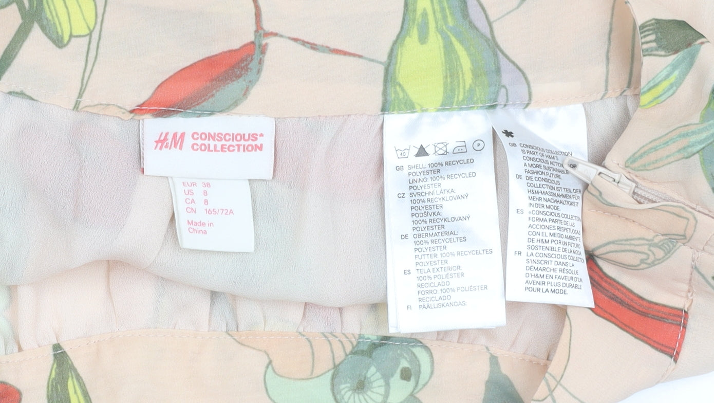 H&M Women’s Multicoloured Floral Culotte Shorts Size 10