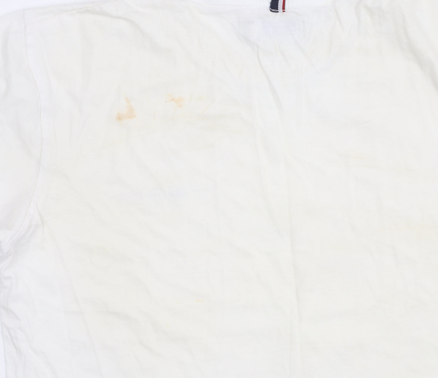 Ben Sherman Men’s White Medium Crew Neck Short Sleeve Logo T-Shirt