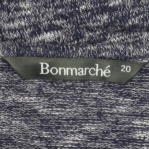 Bonmarché Women’s Blue Knit Open Cardigan Size 20 3/4 Sleeve