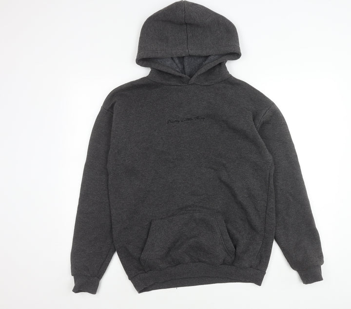 PrettyLittleThing Women’s Grey Pullover Hoodie M Regular Fit
