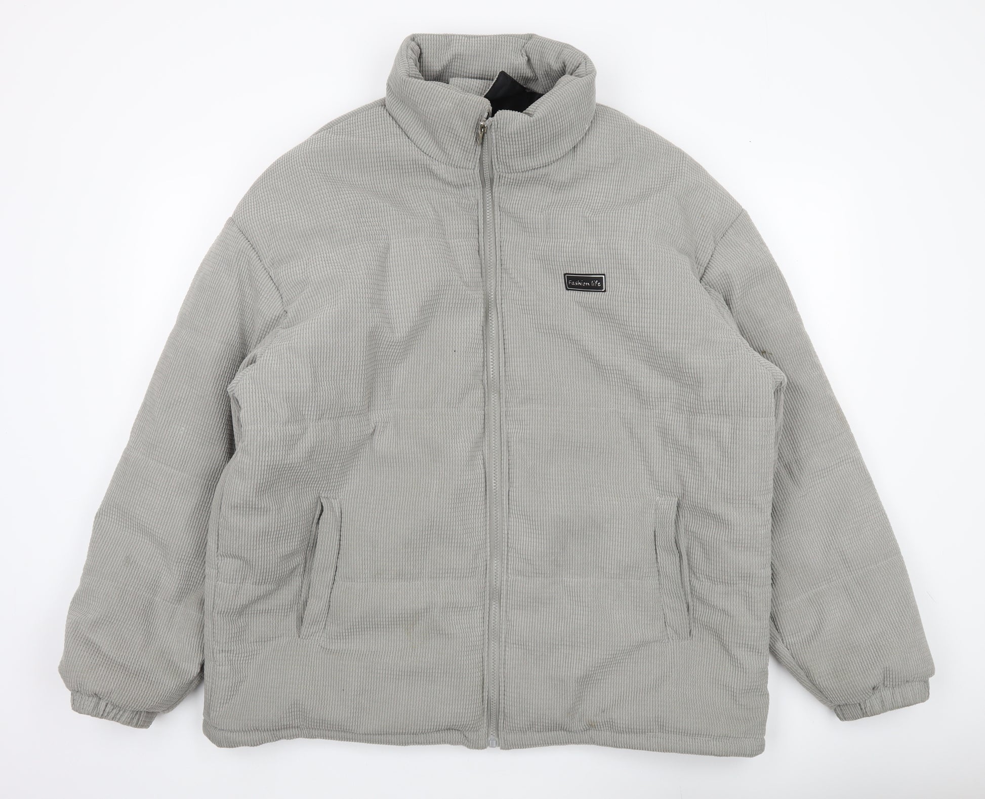 Shein Puffer Jacket Men Black Shein Men Grey XL Puffer Jacket