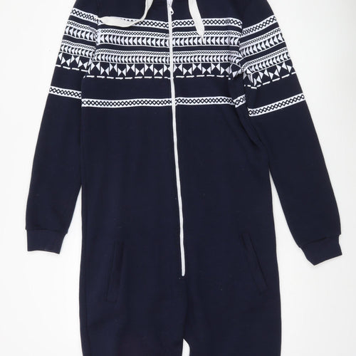 RWC Regulation Issue Men's Blue Geometric Hooded One Piece L