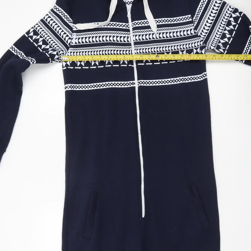 RWC Regulation Issue Men's Blue Geometric Hooded One Piece L