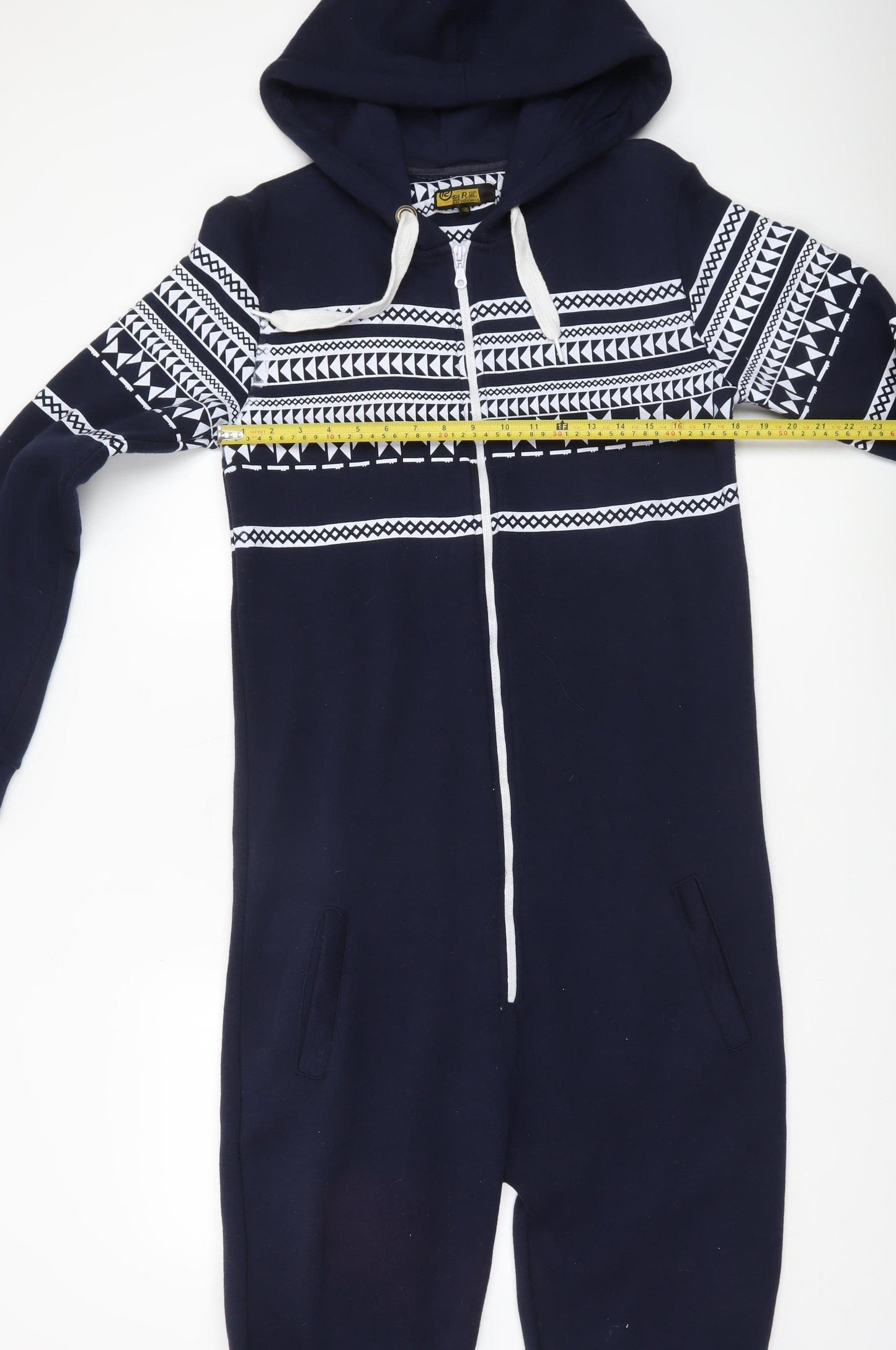 RWC Regulation Issue Men's Blue Geometric Hooded One Piece L