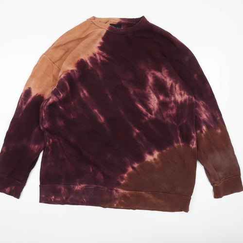 Zara Men’s Multicoloured Tie Dye Cotton Sweatshirt Size M