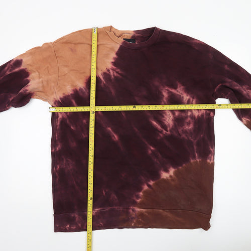Zara Men’s Multicoloured Tie Dye Cotton Sweatshirt Size M