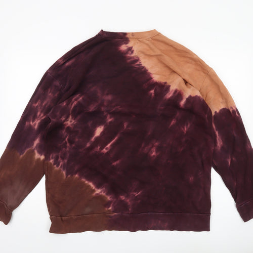 Zara Men’s Multicoloured Tie Dye Cotton Sweatshirt Size M