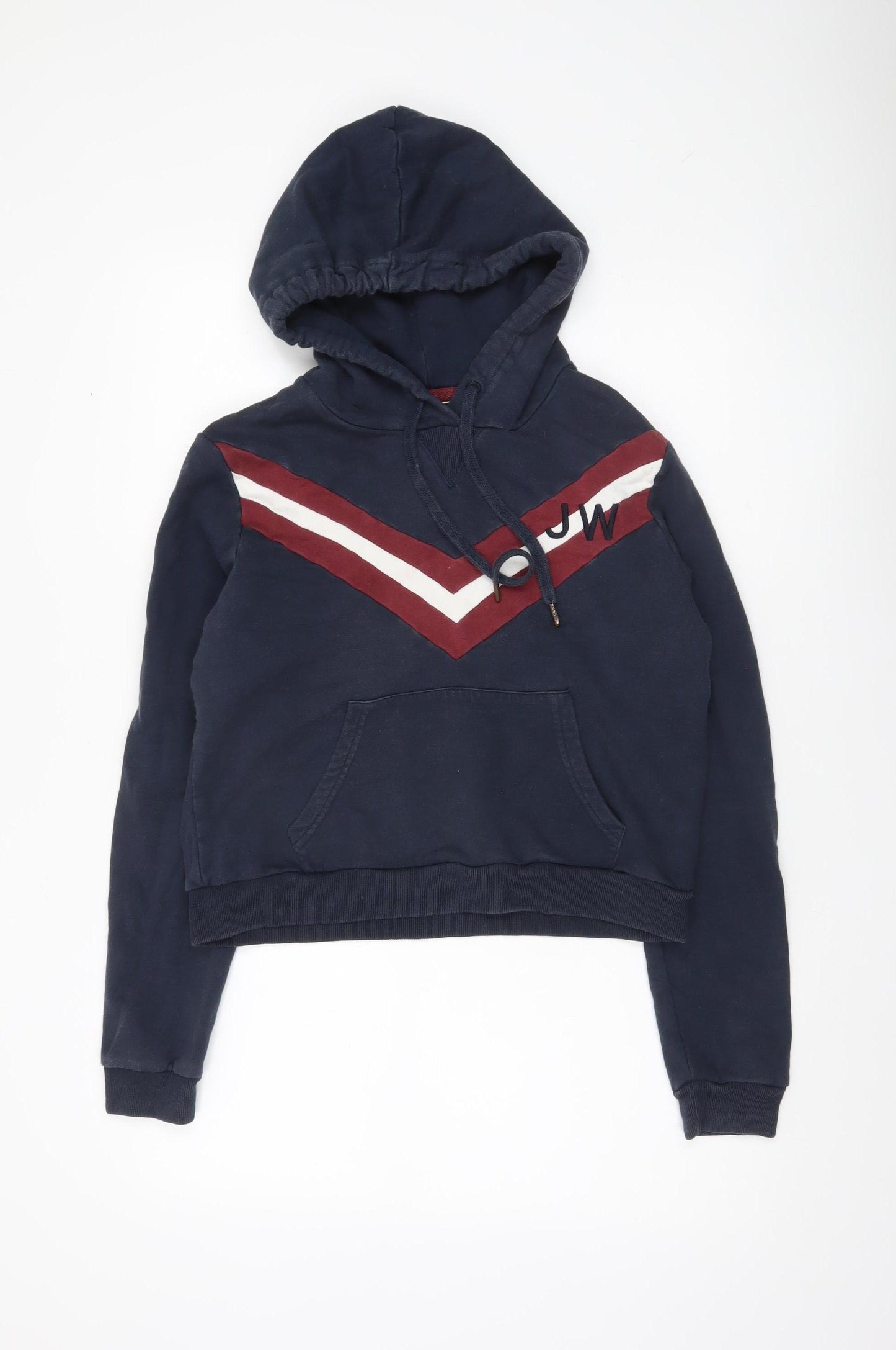 Jack Wills Women’s Blue Pullover Hoodie Size 10 Regular Fit Logo