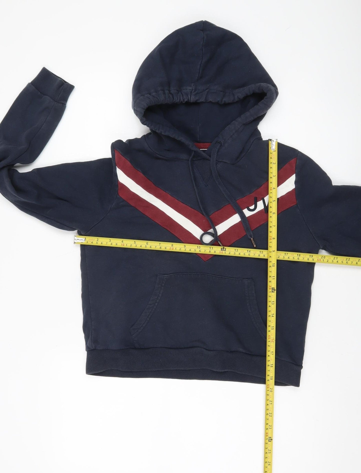 Jack Wills Women’s Blue Pullover Hoodie Size 10 Regular Fit Logo