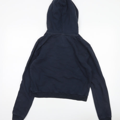 Jack Wills Women’s Blue Pullover Hoodie Size 10 Regular Fit Logo