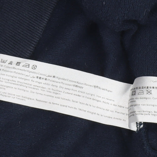 Jack Wills Women’s Blue Pullover Hoodie Size 10 Regular Fit Logo