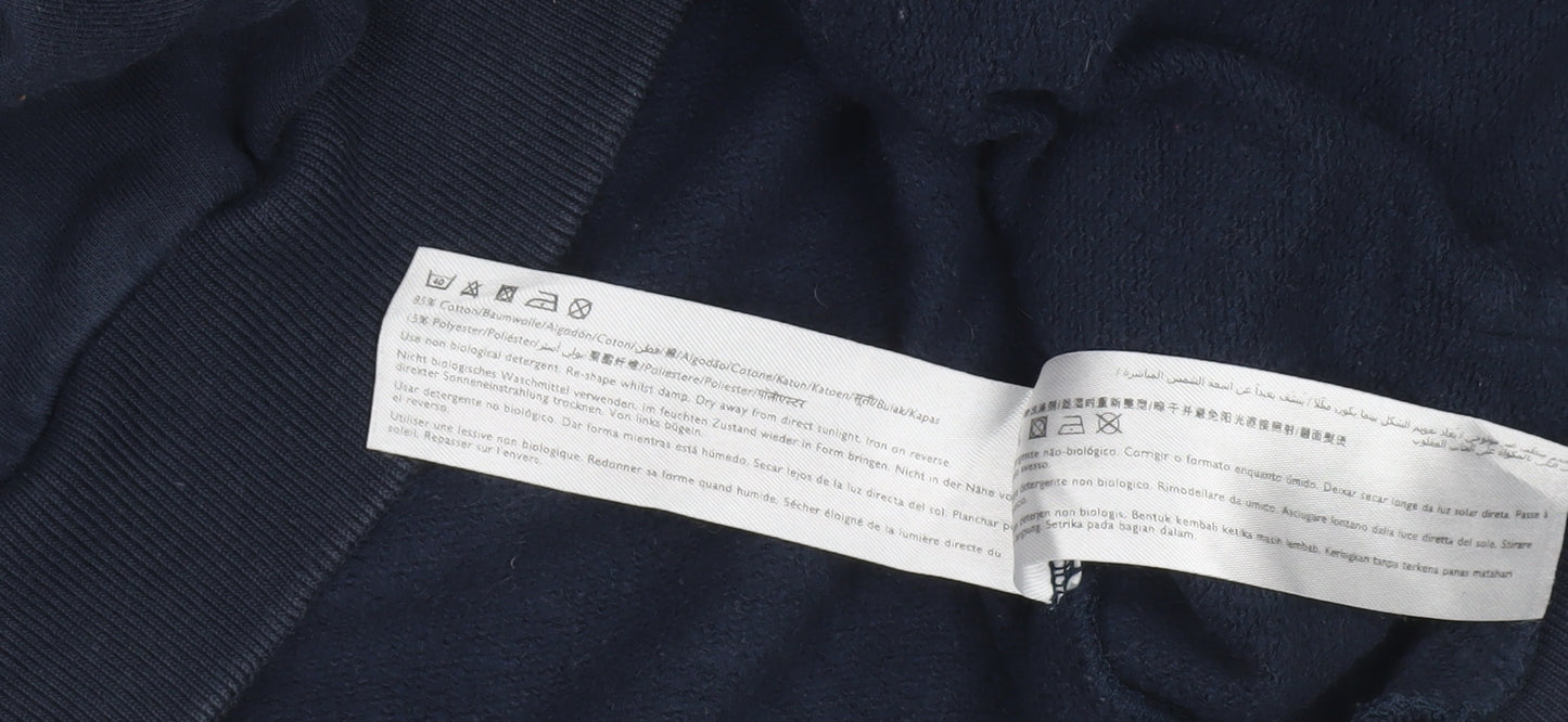 Jack Wills Women’s Blue Pullover Hoodie Size 10 Regular Fit Logo