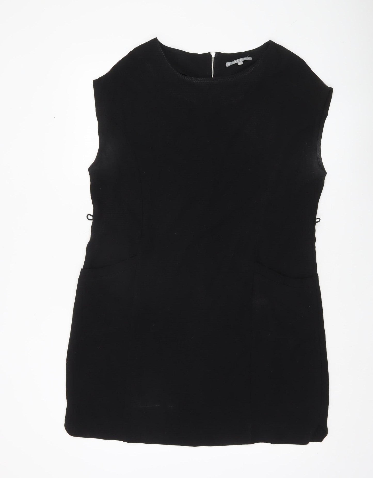 Oliver Bonas Women's Black Size 14 Sleeveless Shift Dress