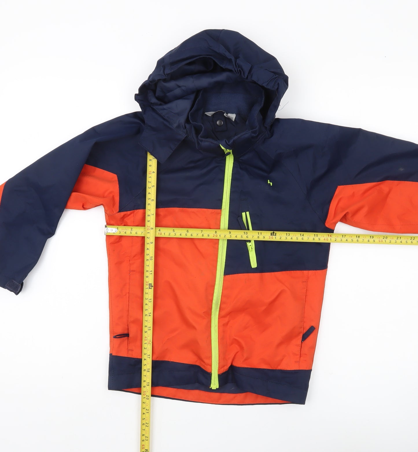 Hi Gear Boys Blue Orange Rain Coat Jacket Hooded 5-6 Years Waterproof